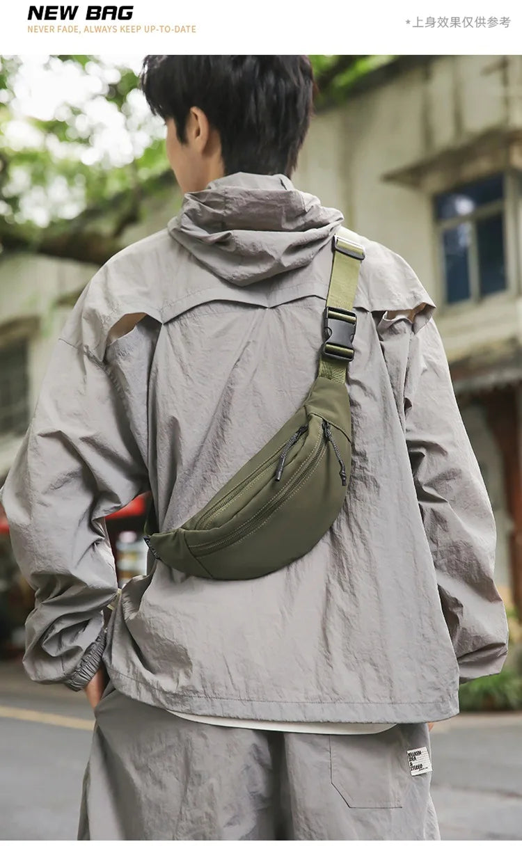 Outdoor Multifunction Crossbody Chest Bag – Sport, Travel, Hip Hop Fanny Pack | Men & Women - Aussies Aura