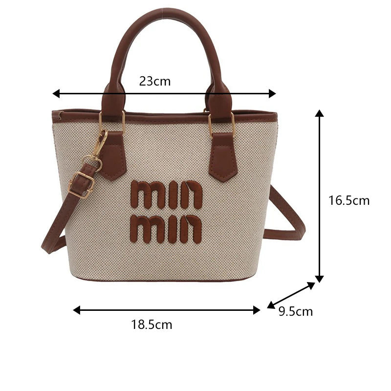 Woven Texture Mini Tote – Fashionable Shoulder & Crossbody Handbag for Women - Aussies Aura