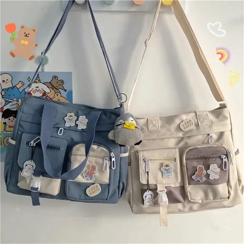 Waterproof Canvas Women’s Tote & Crossbody Bag – Nylon, Lightweight & Durable - Aussies Aura