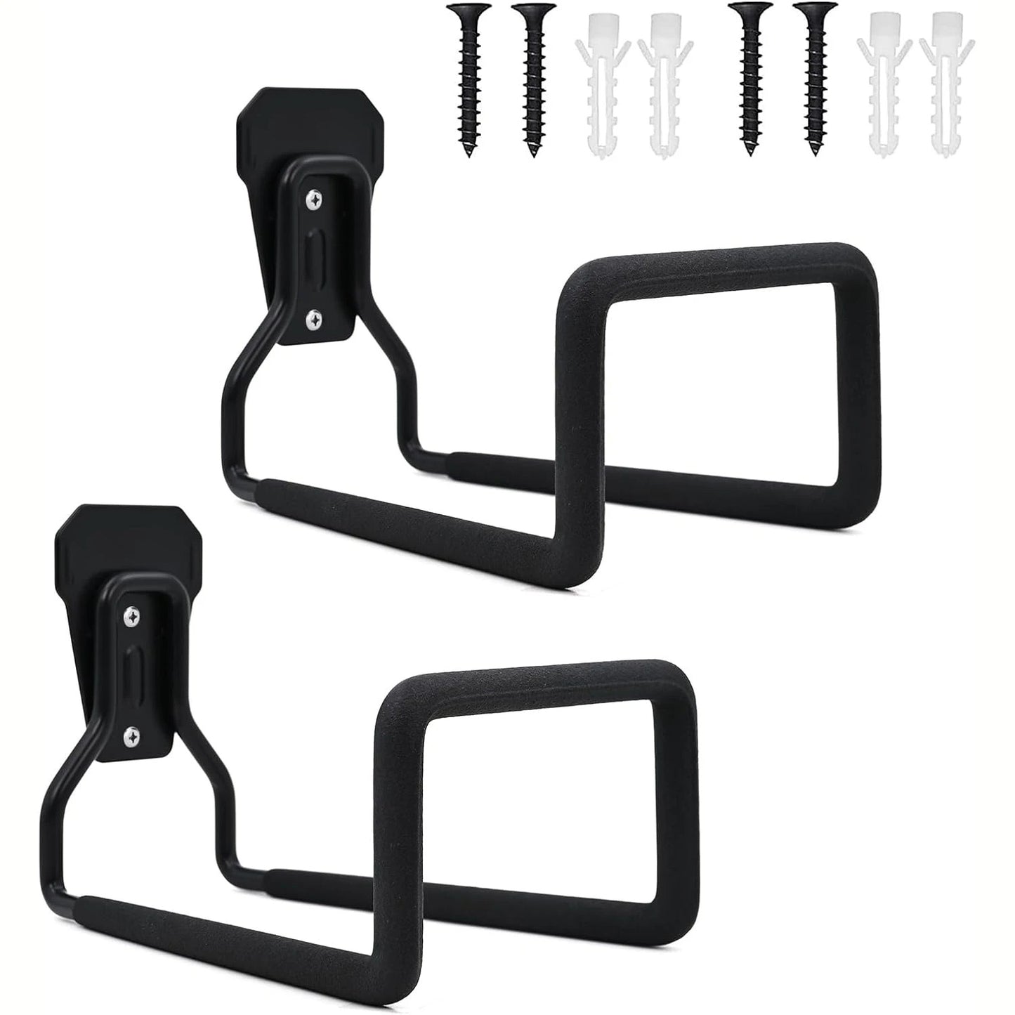 Heavy-Duty Garden Hose Bracket Wall-Mount Metal Hose Holder for Outdoor Water Pipe Storage