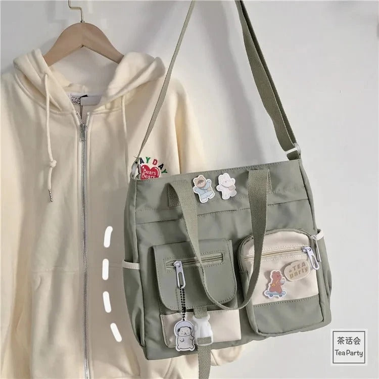 Waterproof Canvas Women’s Tote & Crossbody Bag – Nylon, Lightweight & Durable - Aussies Aura