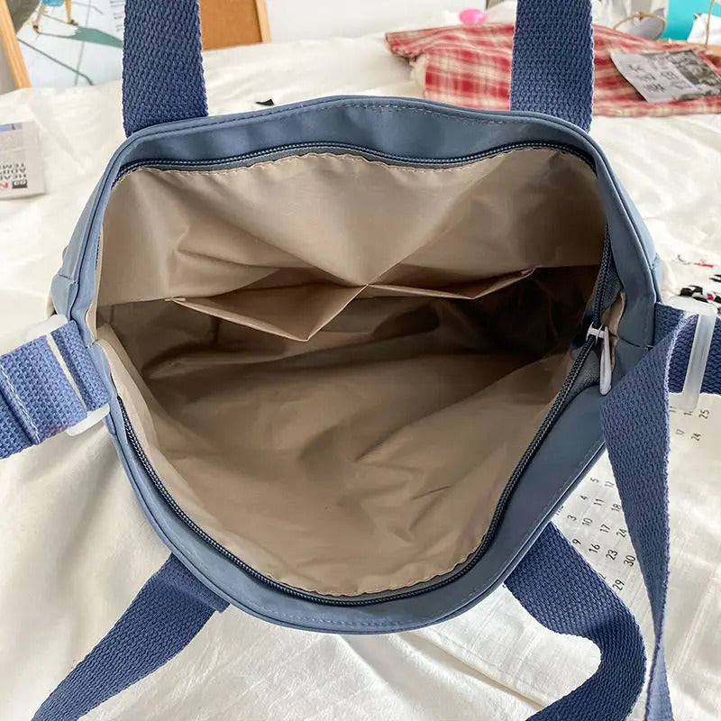 Waterproof Canvas Women’s Tote & Crossbody Bag – Nylon, Lightweight & Durable - Aussies Aura
