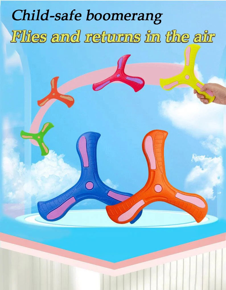 Outdoor  Boomerang Toy – Fun Stress Relief Clover Throwing Game for Kids & Adults Random - Aussies Aura