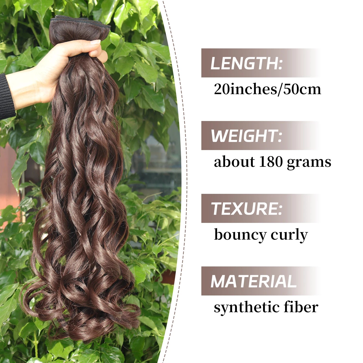4Pcs Clip-In Hair Extensions – Long Curly Wavy Synthetic Hairpiece for Women - Aussies Aura