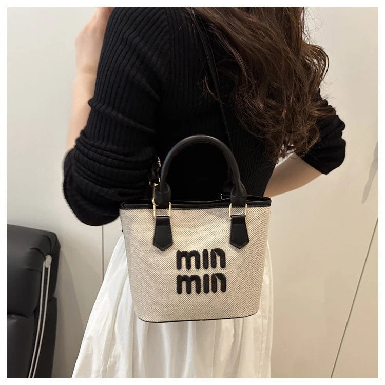 Woven Texture Mini Tote – Fashionable Shoulder & Crossbody Handbag for Women - Aussies Aura