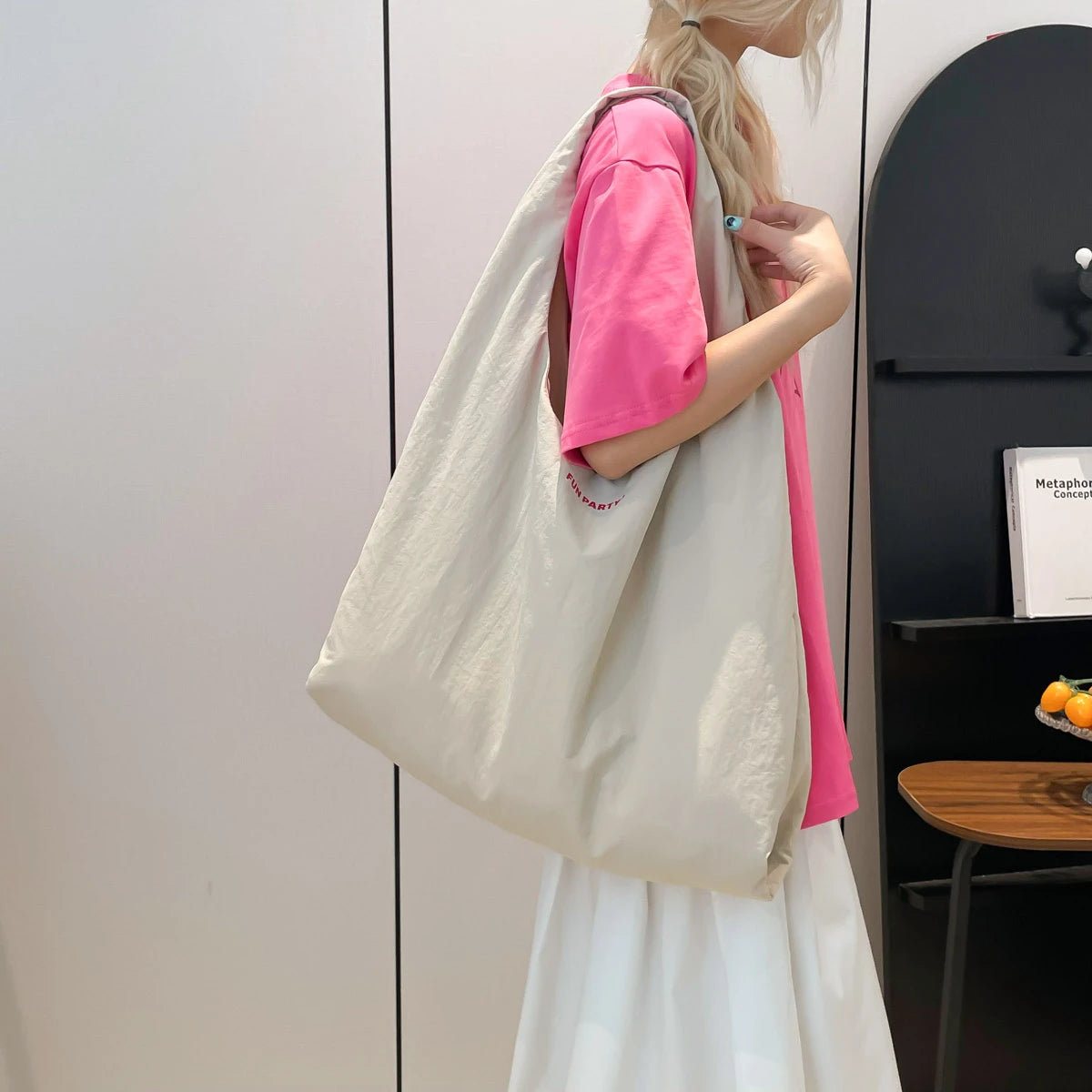 Women's Retro Large Tote Bag – Stylish Shoulder Handbag - Aussies Aura