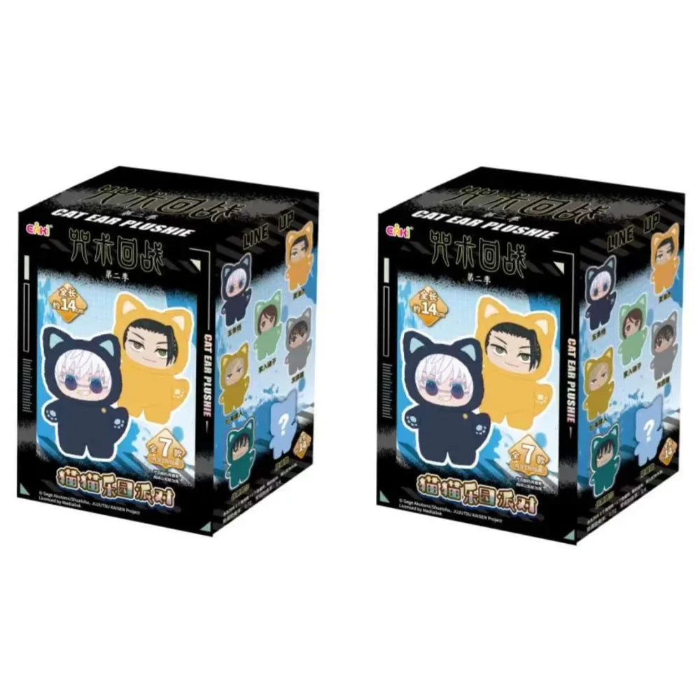 Eaki Jujutsu Kaisen Cat Ear Plushie Series – Blind Box Anime Mystery Figure - Aussies Aura