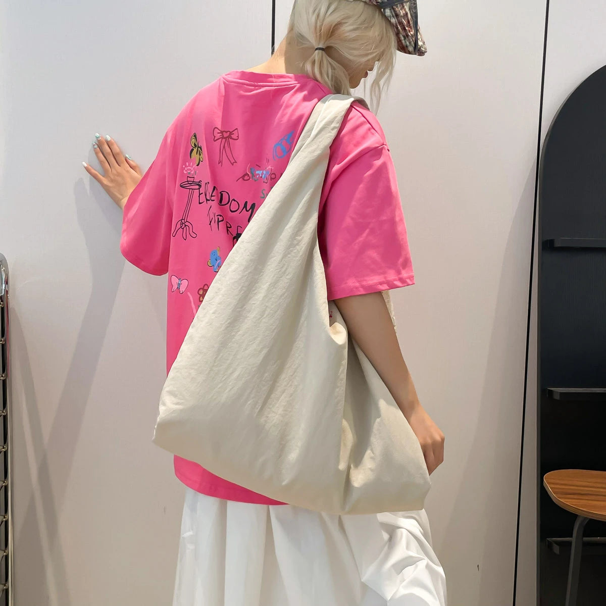 Women's Retro Large Tote Bag – Stylish Shoulder Handbag - Aussies Aura