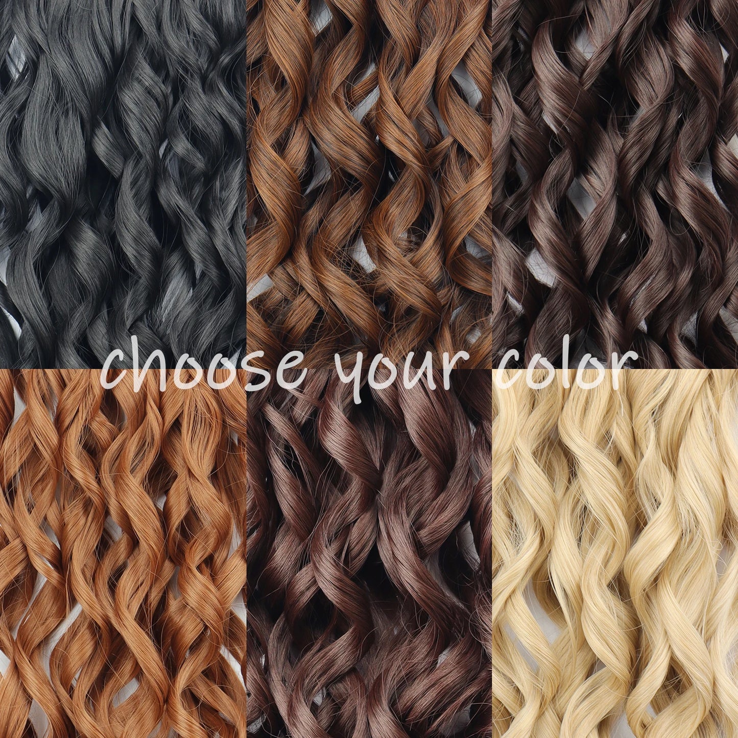 4Pcs Clip-In Hair Extensions – Long Curly Wavy Synthetic Hairpiece for Women - Aussies Aura