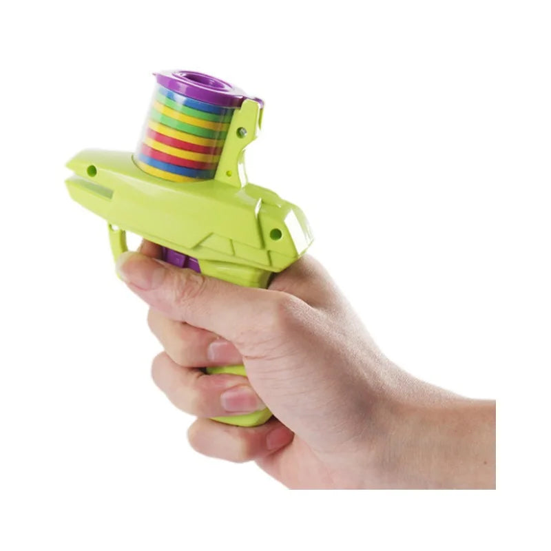 Foam disc launcher toy gun for kids – safe outdoor shooting game for boys and girls
