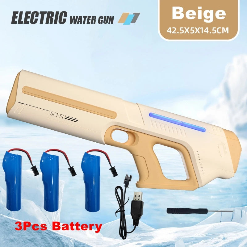 Electric Water Gun – Powerful Automatic Squirt Blaster for Adults & Kids - Aussies Aura