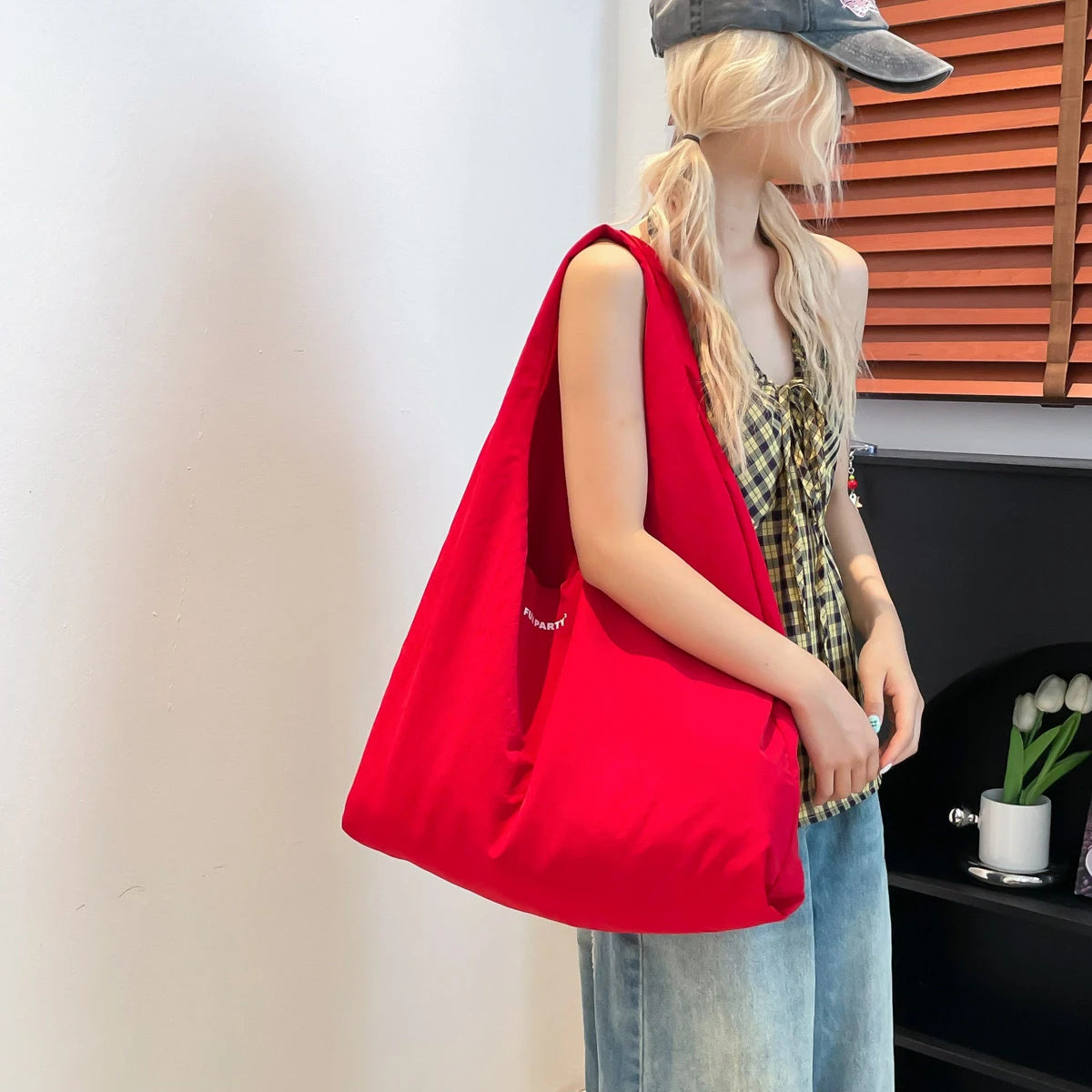 Women's Retro Large Tote Bag – Stylish Shoulder Handbag - Aussies Aura