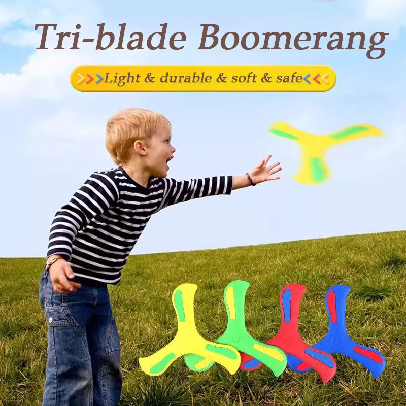 Outdoor  Boomerang Toy – Fun Stress Relief Clover Throwing Game for Kids & Adults Random - Aussies Aura