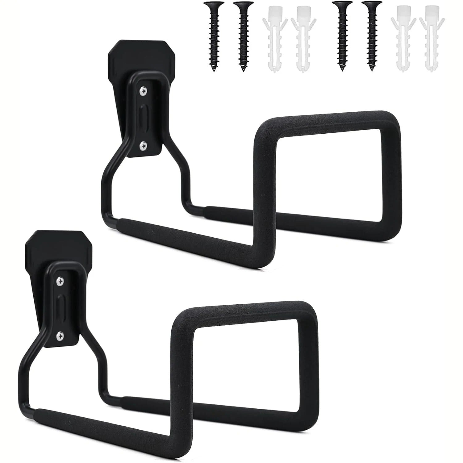 Heavy-Duty Garden Hose Bracket Wall-Mount Metal Hose Holder for Outdoor Water Pipe Storage