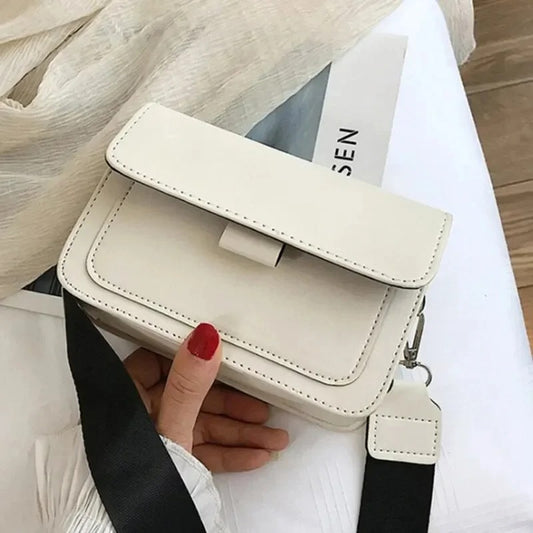 PU Leather Small Flap Crossbody Bag – Women’s Shoulder & Messenger Handbag